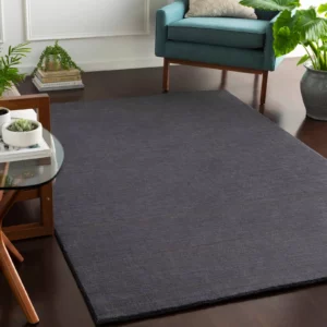 Black area rug | DeHaan Tile & Floor Covering
